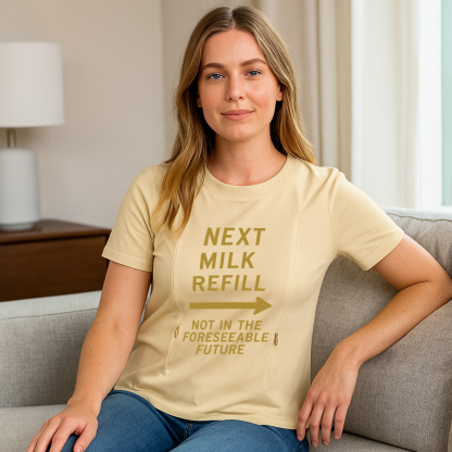 Zipper Nursing Top for Breastfeeding | "Straight Outta  | brand