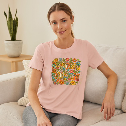 Pumping Queen Tee | Functional Nursing Shirt with Hidde | brand