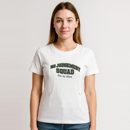 Side Zipper Breastfeeding Top | "No Judgement Zone" Mom | brand