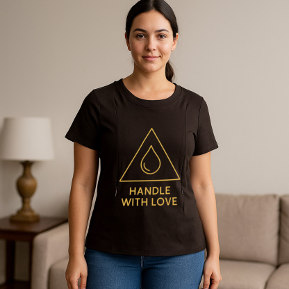 Easy Access Nursing Shirt | Liquid Gold Inside Slogan | | brand