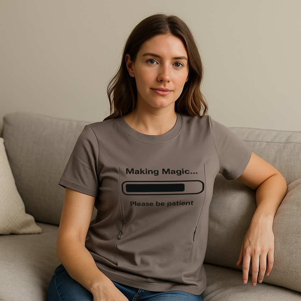 Easy Access Nursing Shirt | Feminist Milk Machine Sloga | brand