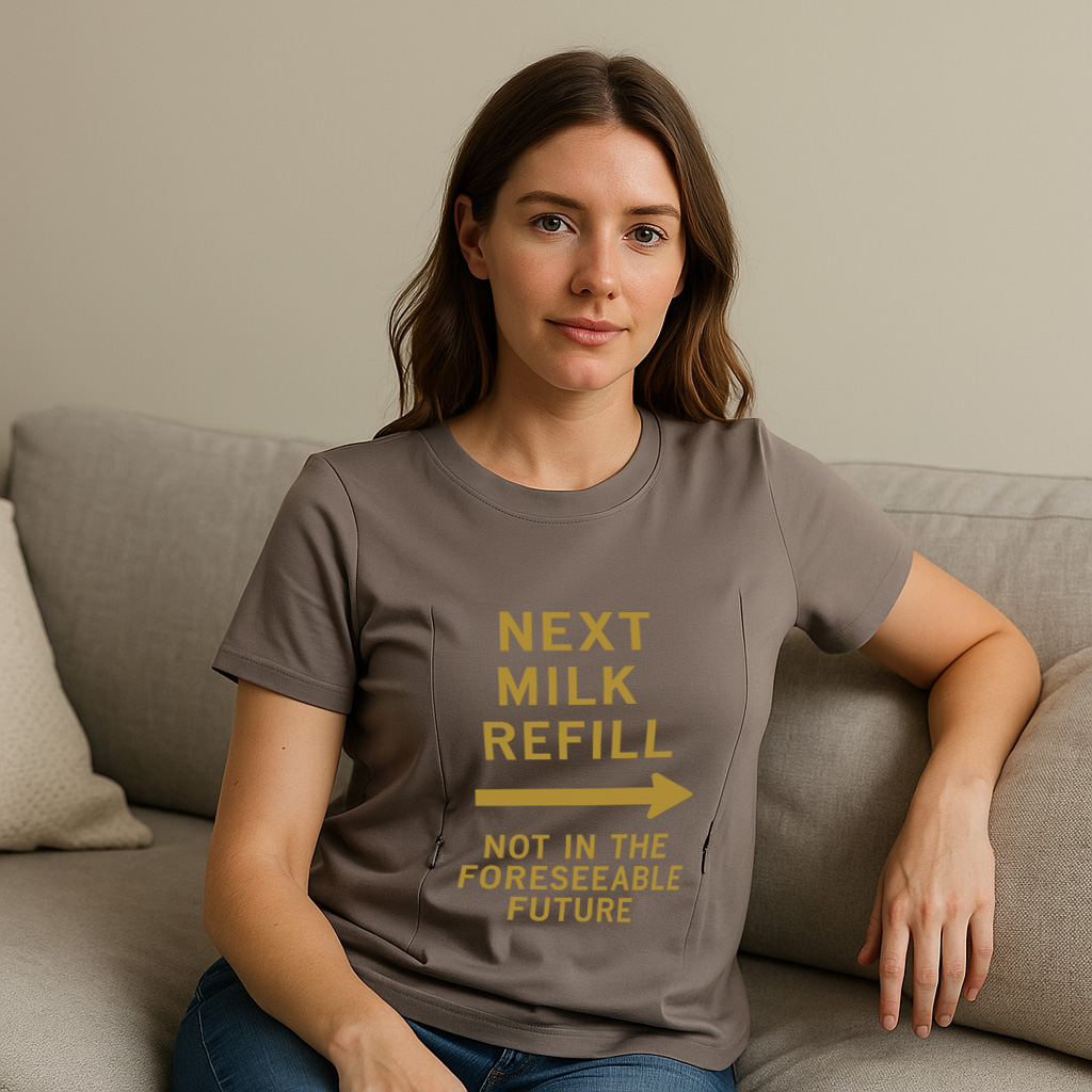 Zipper Nursing Top for Breastfeeding | "Straight Outta  | brand