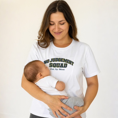 Side Zipper Breastfeeding Top | "No Judgement Zone" Mom | brand