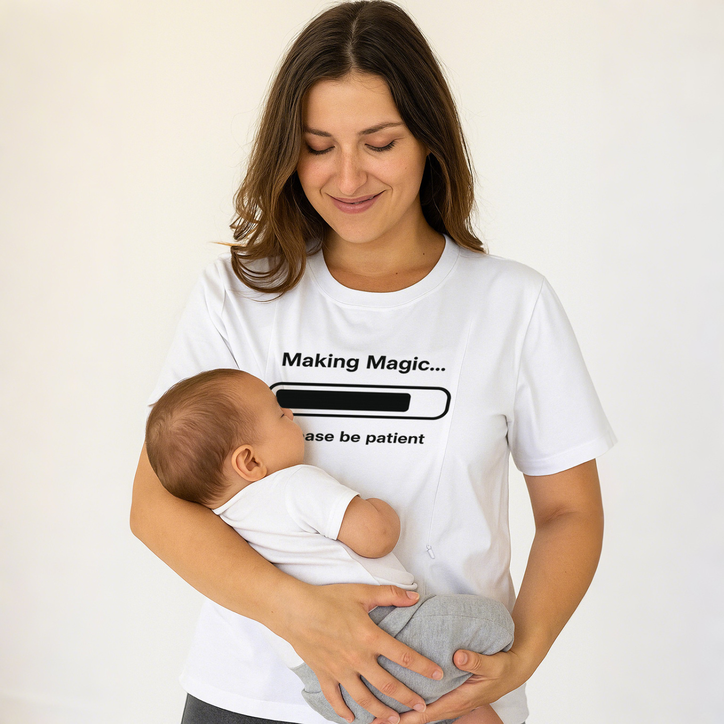 Easy Access Nursing Shirt | Feminist Milk Machine Sloga | brand