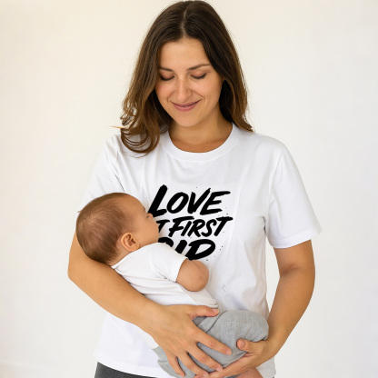 Breastfeeding T-Shirt with Side Zippers | "Love at Firs | brand