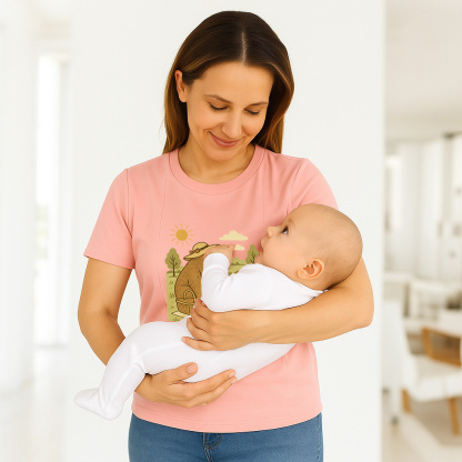 Mama Bear Postpartum Tee | Stylish & Functional Nursing | brand