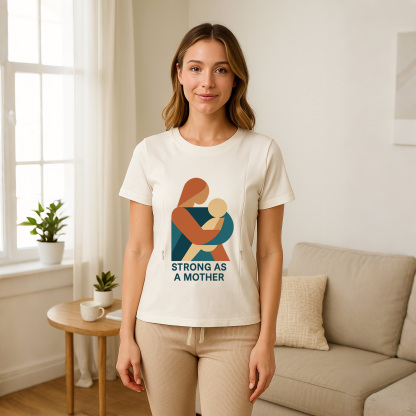 Strong as a Mother Postpartum Shirt | Stylish Tee with  | brand