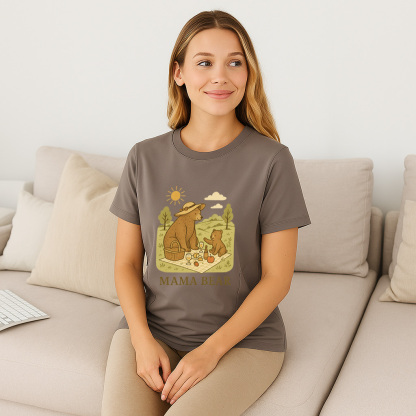 Mama Bear Postpartum Tee | Stylish & Functional Nursing | brand