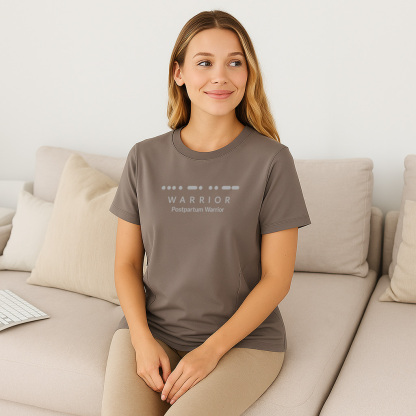 Strong Mom Nursing Top | Postpartum Warrior Design | Si | brand