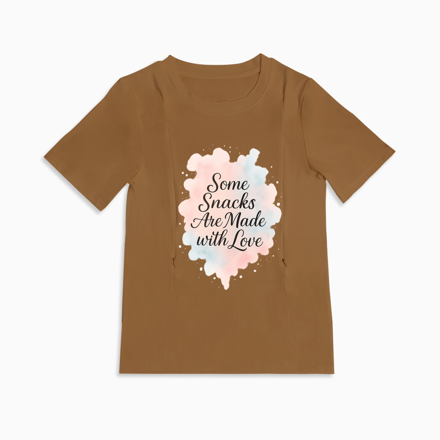 Cute Baby Shower Gift | "Snacks Made with Love" Nursing T-Shirt