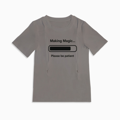 Easy Access Nursing Shirt | Feminist Milk Machine Slogan | Comfortable & Stylish