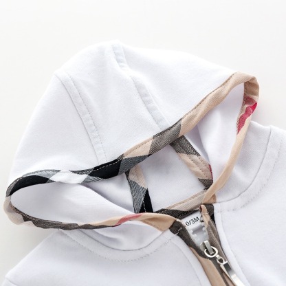 Baby Boy Hooded Long-Sleeve Jumpsuits