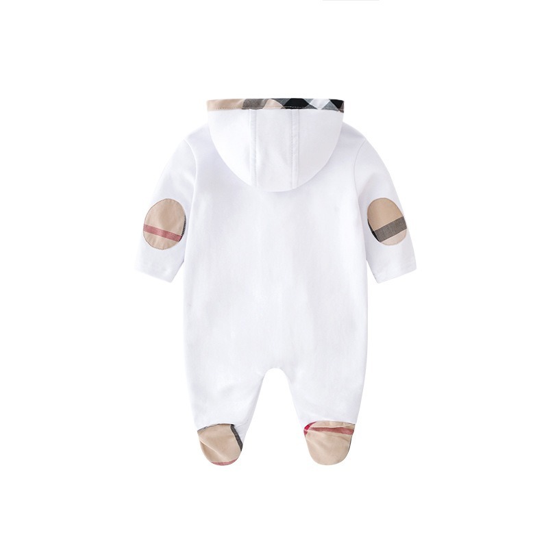 Baby Boy Hooded Long-Sleeve Jumpsuits