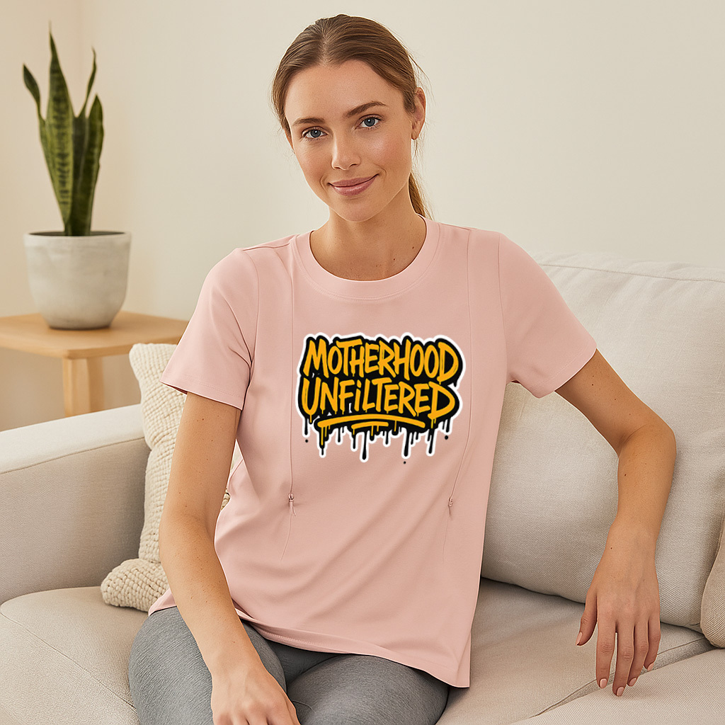 Motherhood Unfiltered Tee | Functional Nursing Top with | brand