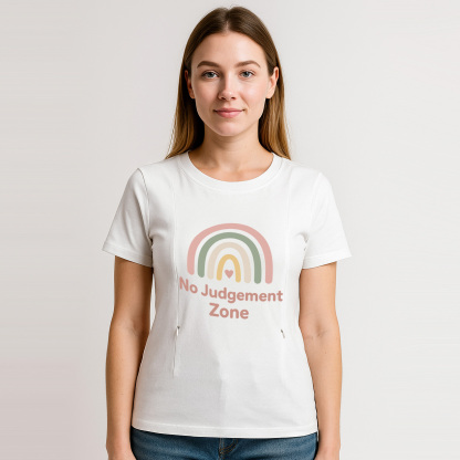 "No Judgement Zone" Tee | The Perfect Zippered Shirt fo | brand