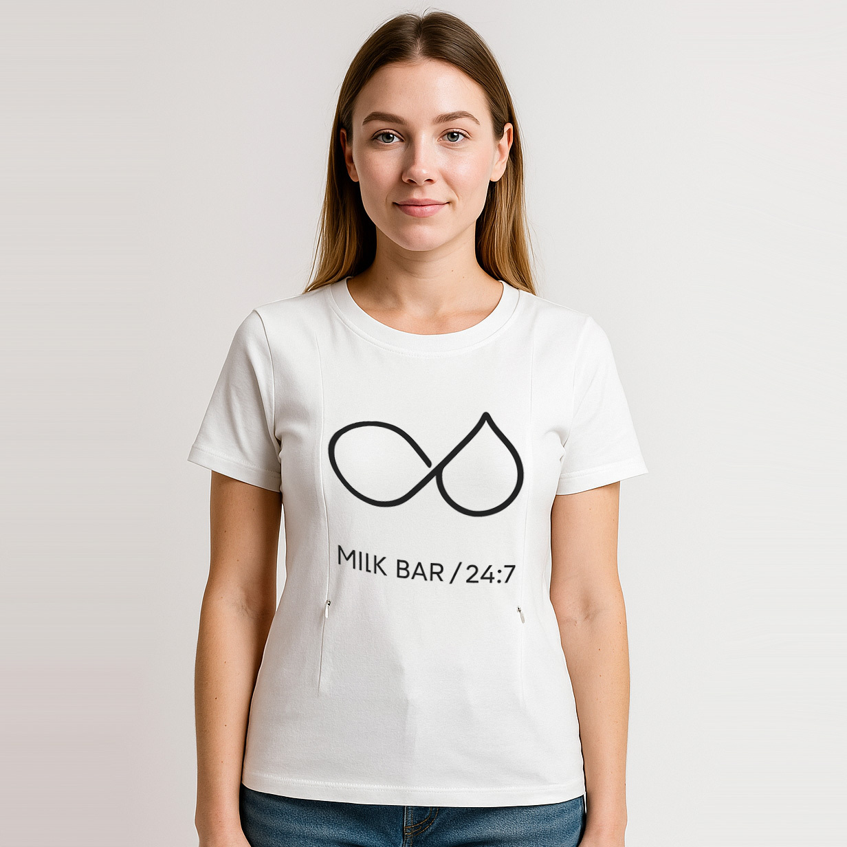 New Mom Gift | 24/7 Milk Bar Zipper Nursing Shirt | Sof | brand