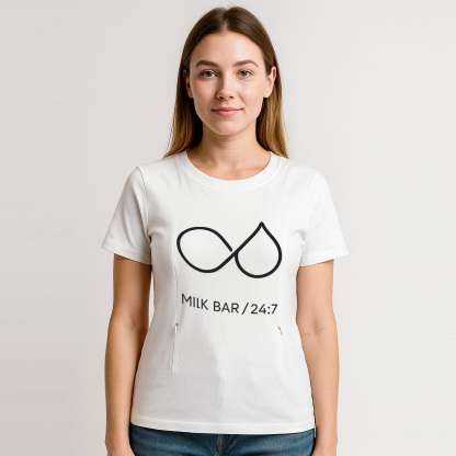 New Mom Gift | 24/7 Milk Bar Zipper Nursing Shirt | Sof | brand