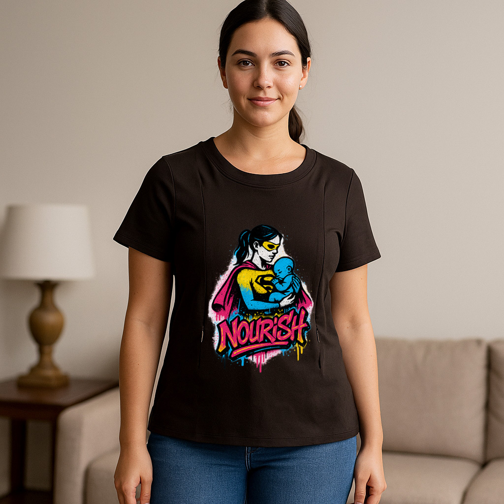 totkeeps | The Nourish Zipper Tee for Easy Breastfeeding