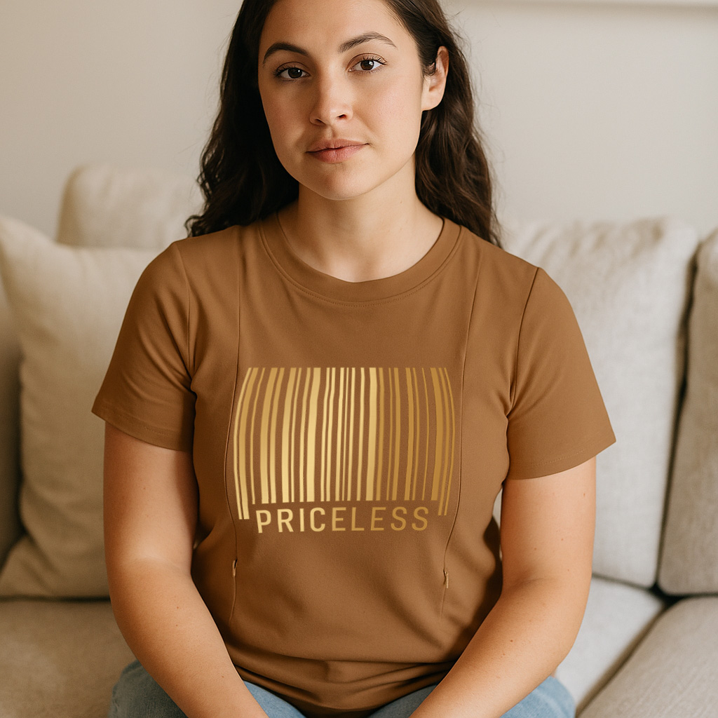 Baby Shower Gift: Liquid Gold Inside Nursing Tee with D | brand