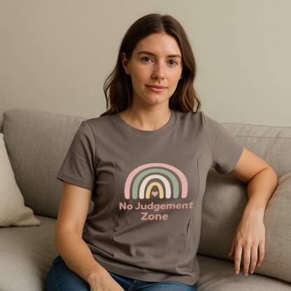 "No Judgement Zone" Tee | The Perfect Zippered Shirt fo | brand