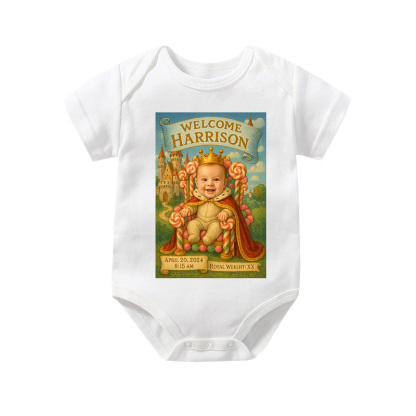 Personalized Royal Snap Rompers