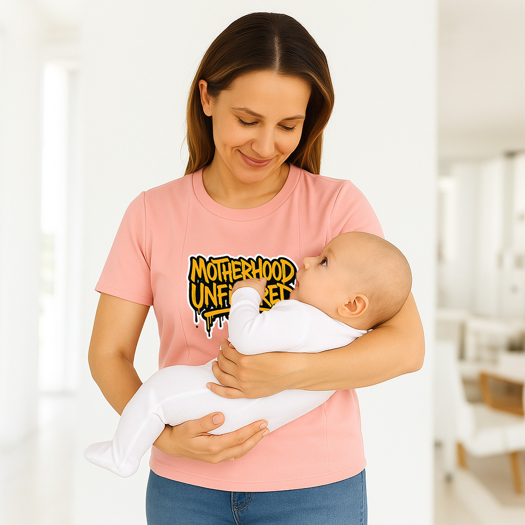 Motherhood Unfiltered Tee | Functional Nursing Top with | brand