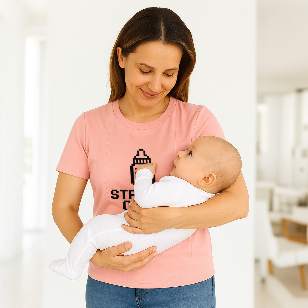 Baby Shower Gift for Mom | Straight Outta Milk Breastfe | brand