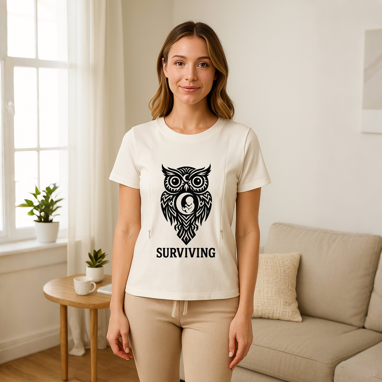 Baby Shower Gift: Funny "Sleep Never Heard of Her" Nurs | brand