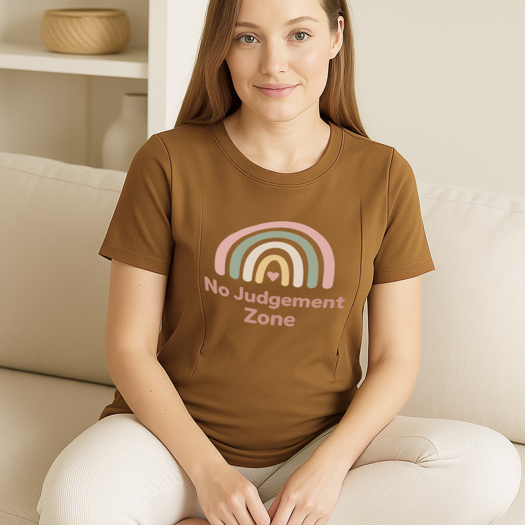 "No Judgement Zone" Tee | The Perfect Zippered Shirt fo | brand