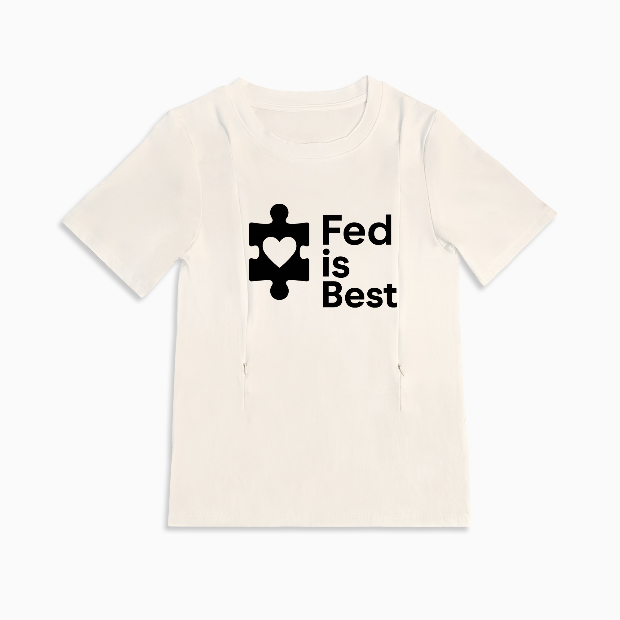 Totkeeps "Fed Is Best" Tee | The Perfect Zipper Nursing Shirt
