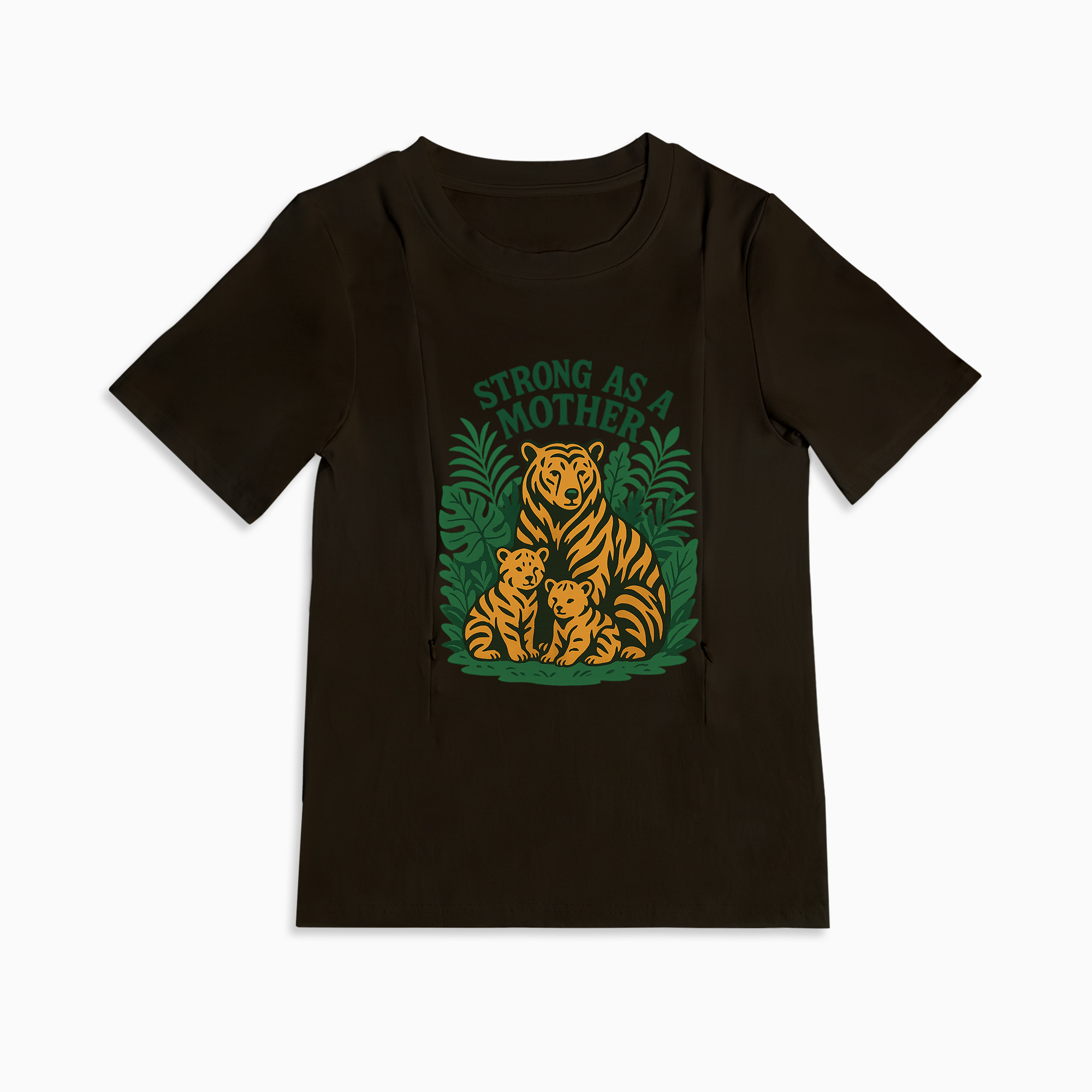 Zipper Nursing Top for Breastfeeding | Strong as a Mother Graphic