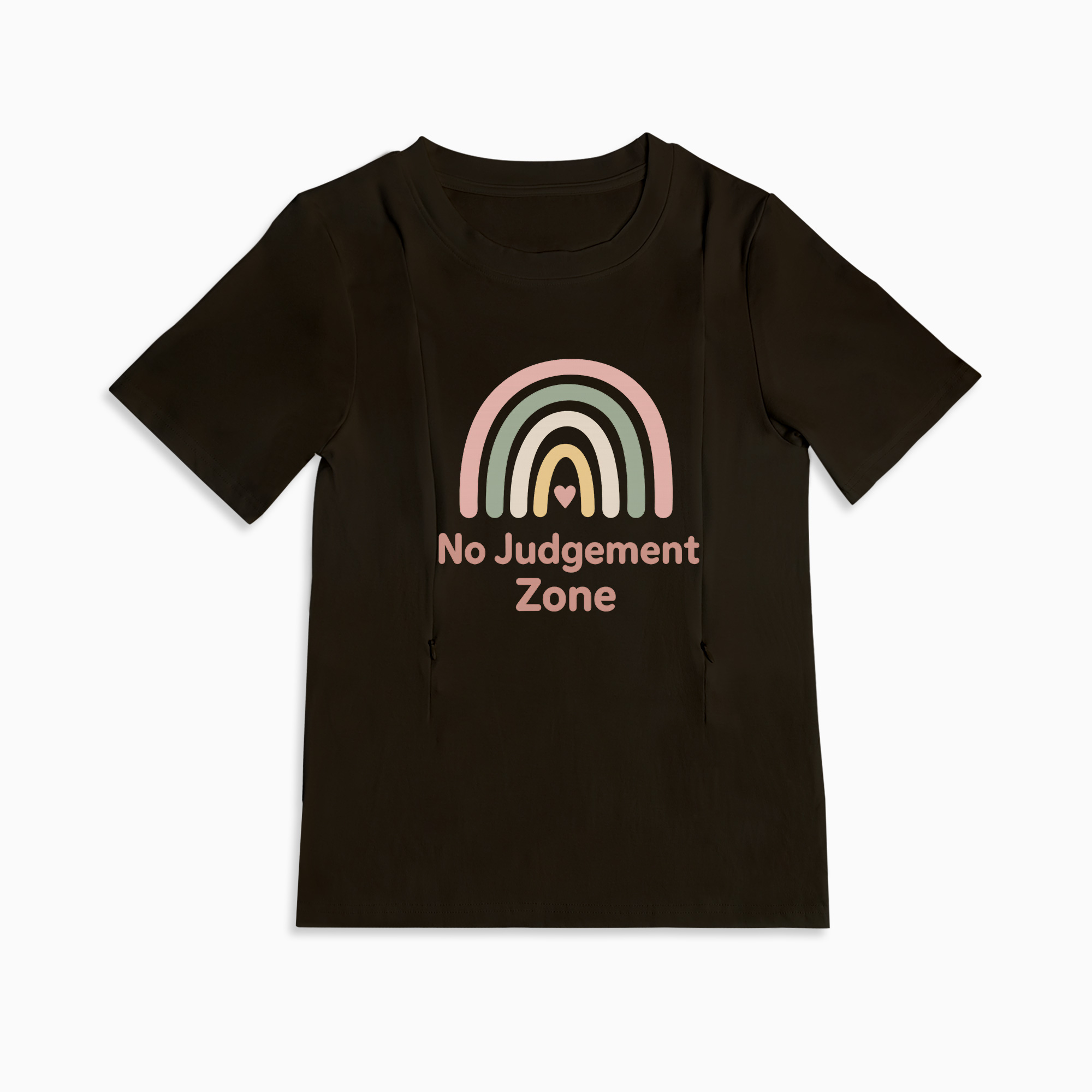 "No Judgement Zone" Tee | The Perfect Zippered Shirt for Nursing