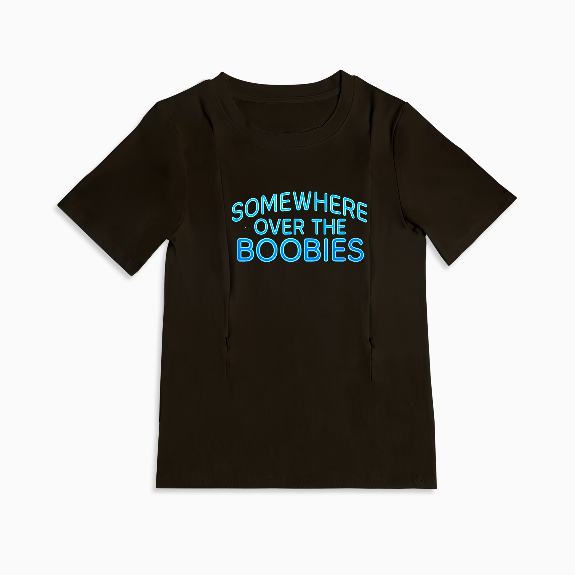 "Somewhere Over the Boobies" | The Perfect Funny Zippered Nursing Shirt