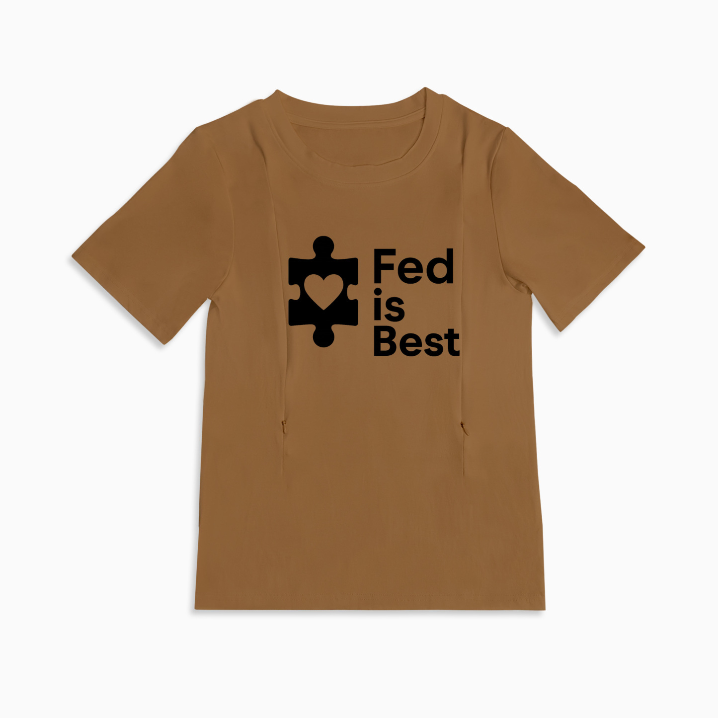 Totkeeps "Fed Is Best" Tee | The Perfect Zipper Nursing Shirt