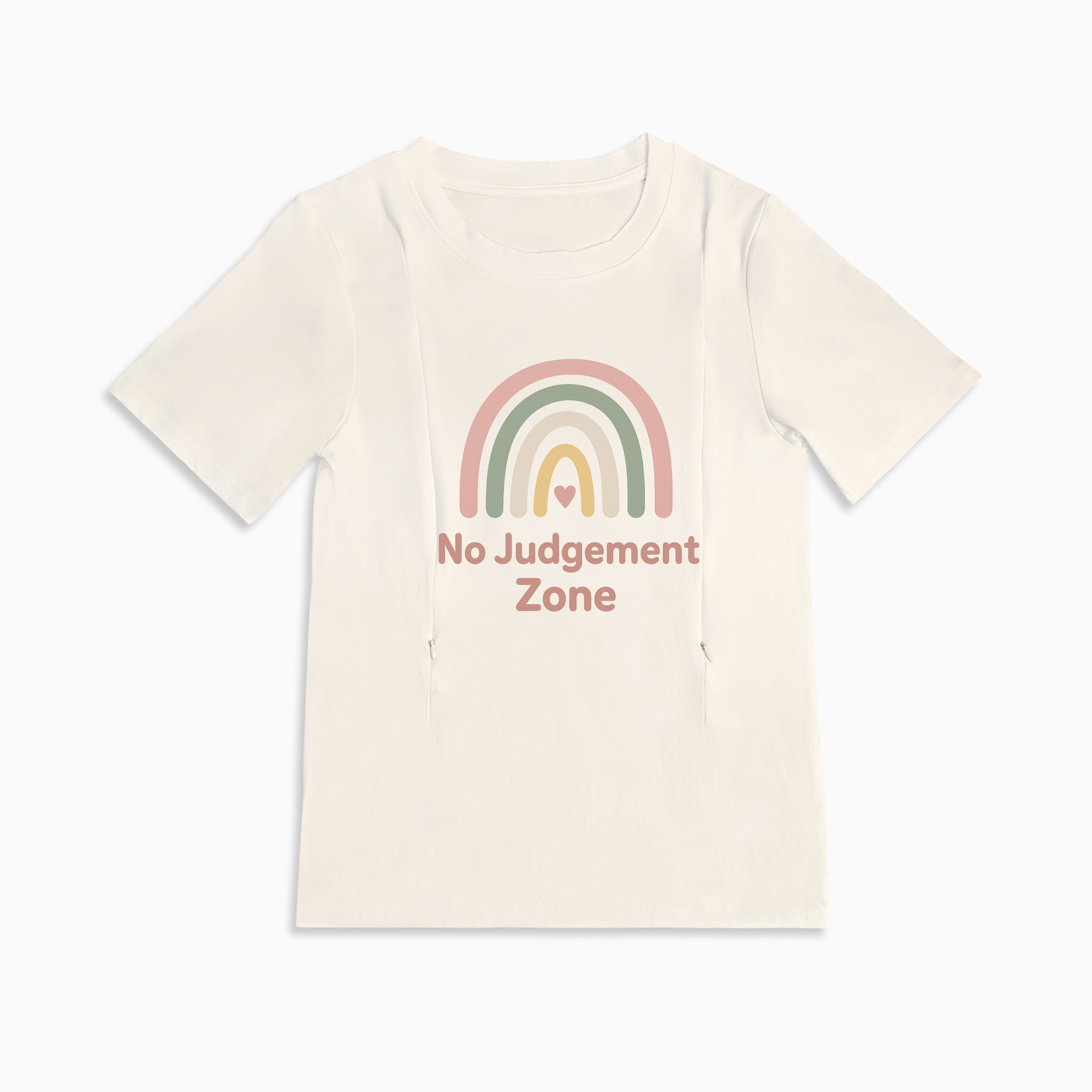 "No Judgement Zone" Tee | The Perfect Zippered Shirt for Nursing