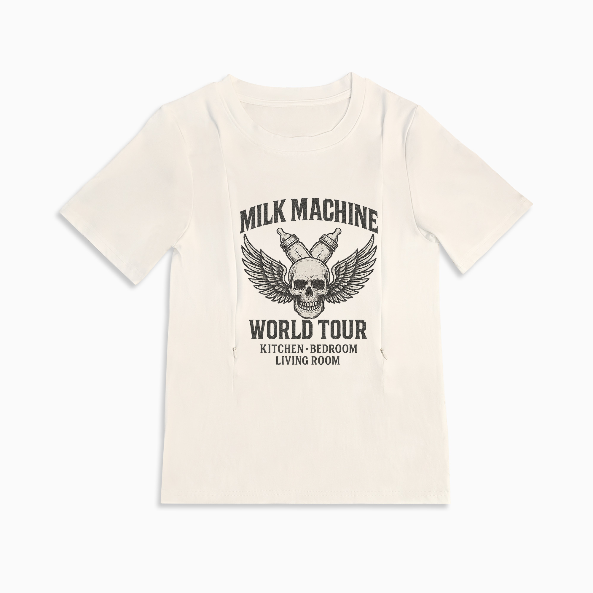 New Mom Gift | I Make Milk Zipper Nursing T-Shirt by Totkeeps