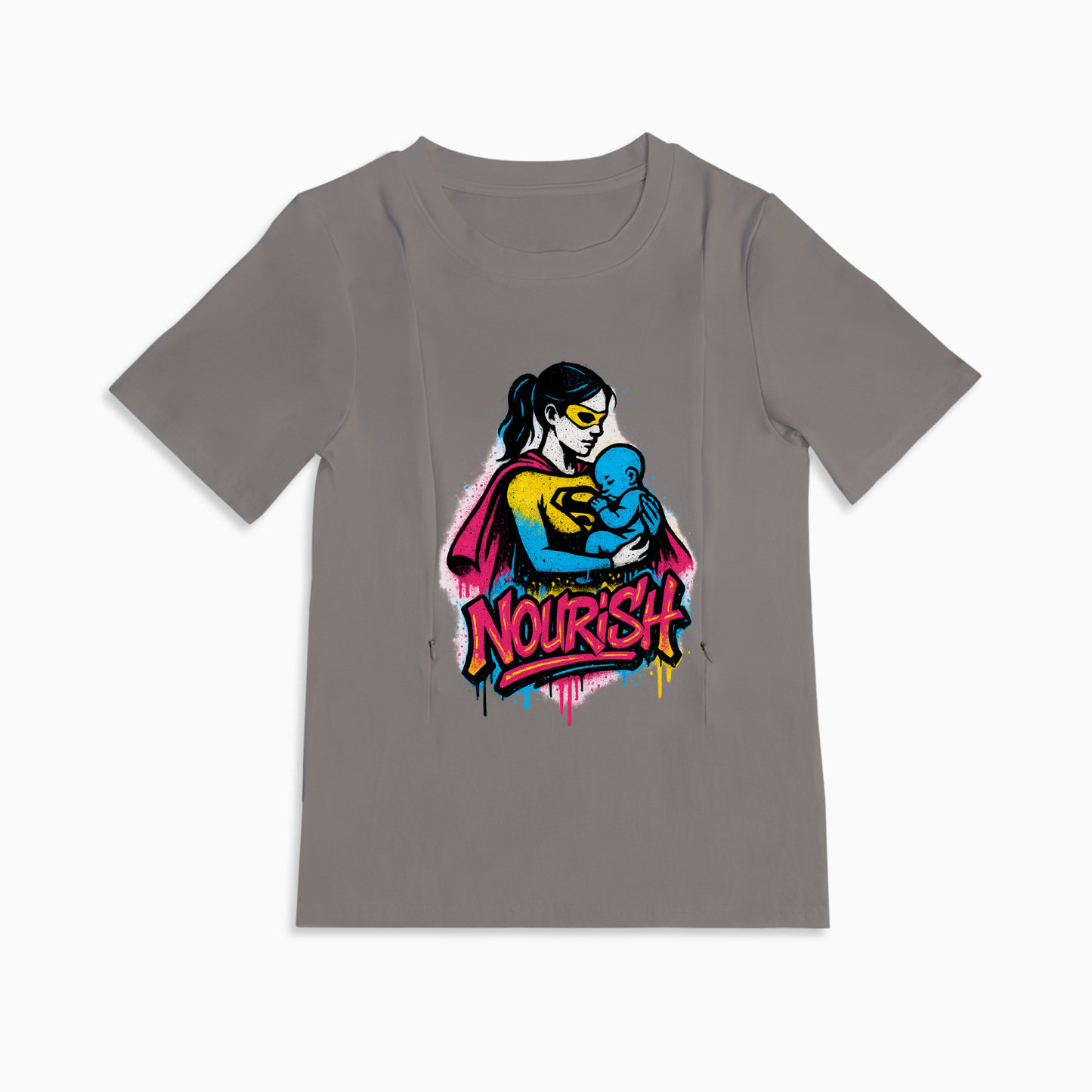 totkeeps | The Nourish Zipper Tee for Easy Breastfeeding