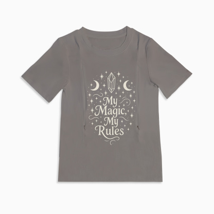 "My Baby My Rules" Tee | The Perfect Zippered Nursing Shirt