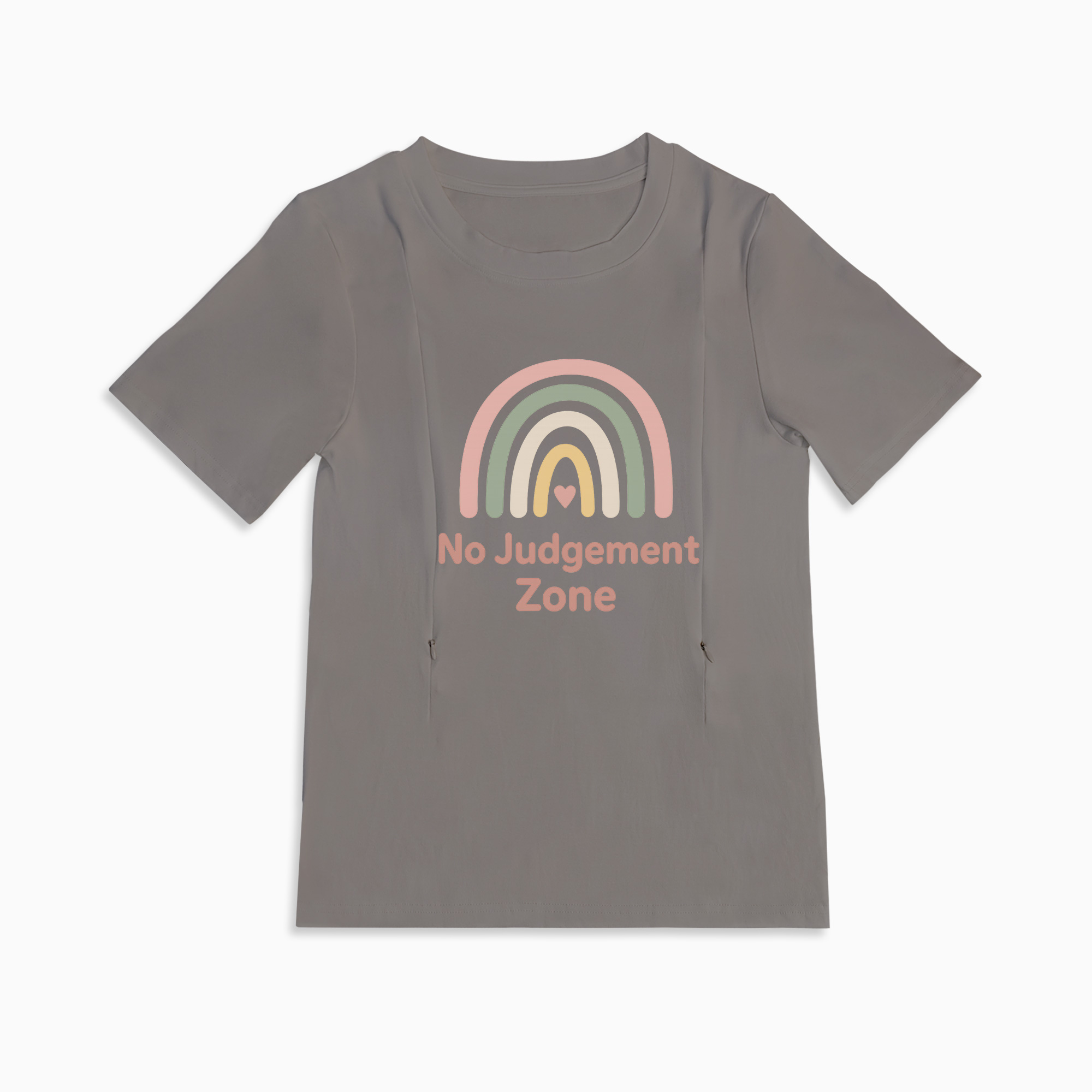 "No Judgement Zone" Tee | The Perfect Zippered Shirt for Nursing