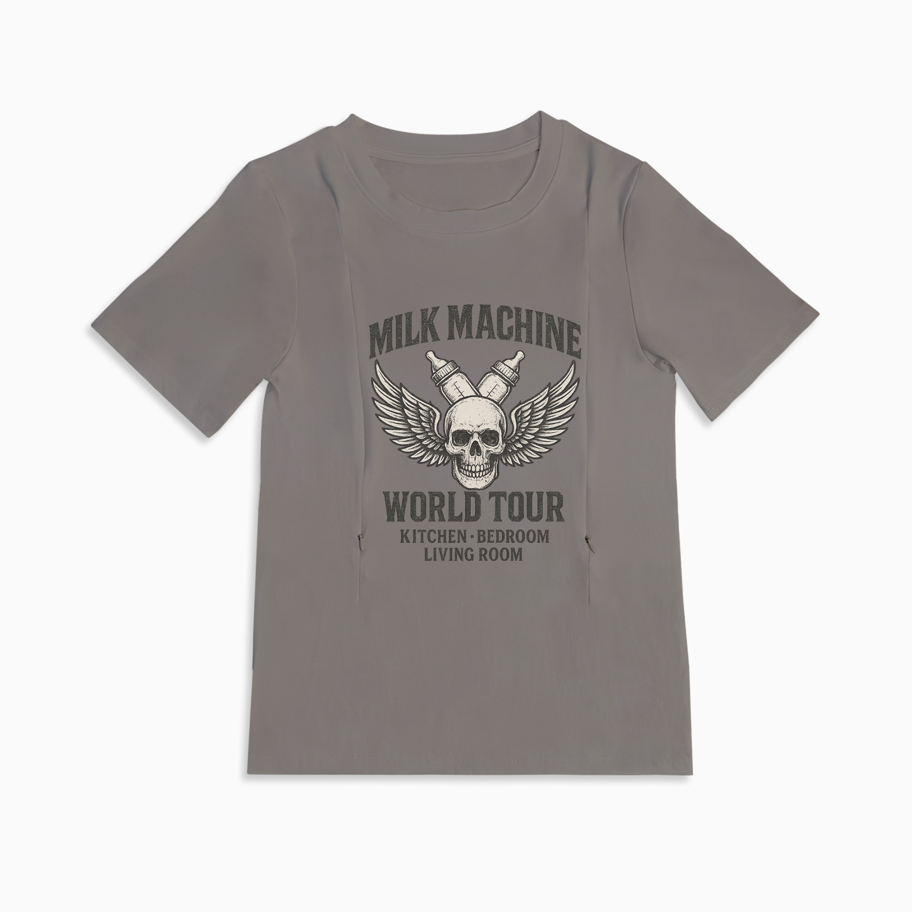 New Mom Gift | I Make Milk Zipper Nursing T-Shirt by Totkeeps