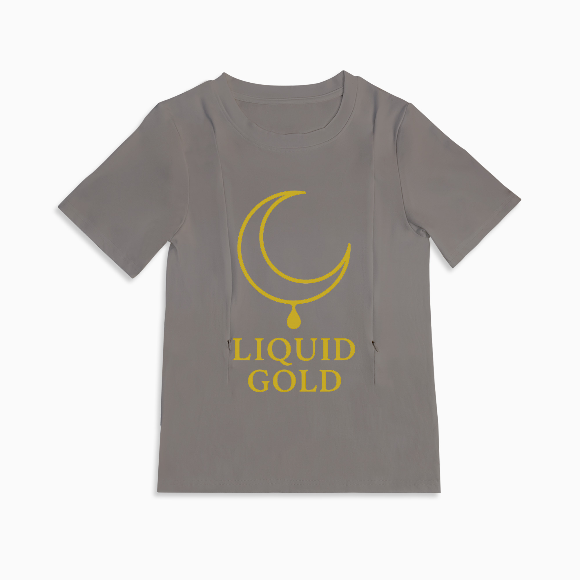 Totkeeps "liquid Gold" Tee | The Perfect Zipper Nursing Shirt