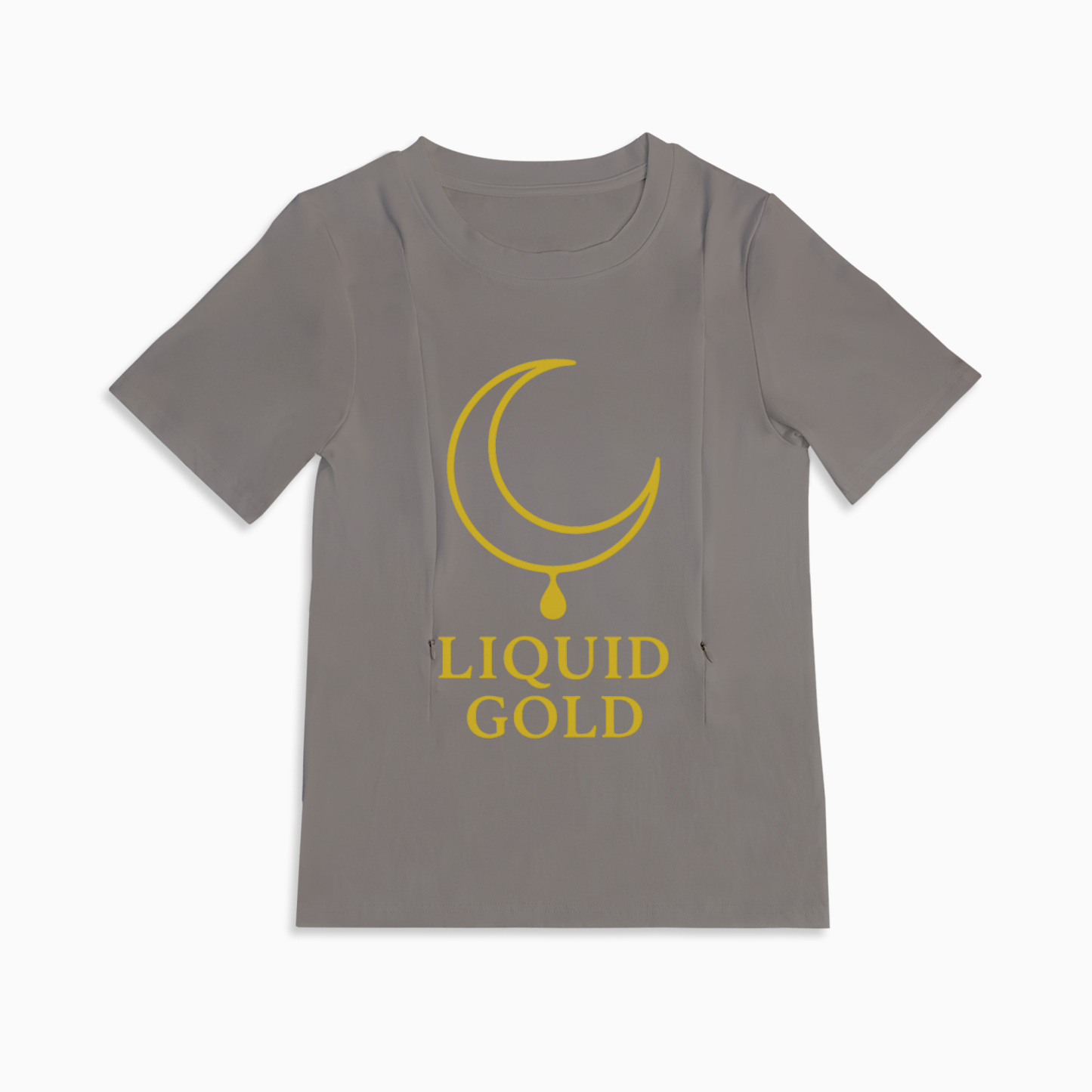 Totkeeps "liquid Gold" Tee | The Perfect Zipper Nursing Shirt