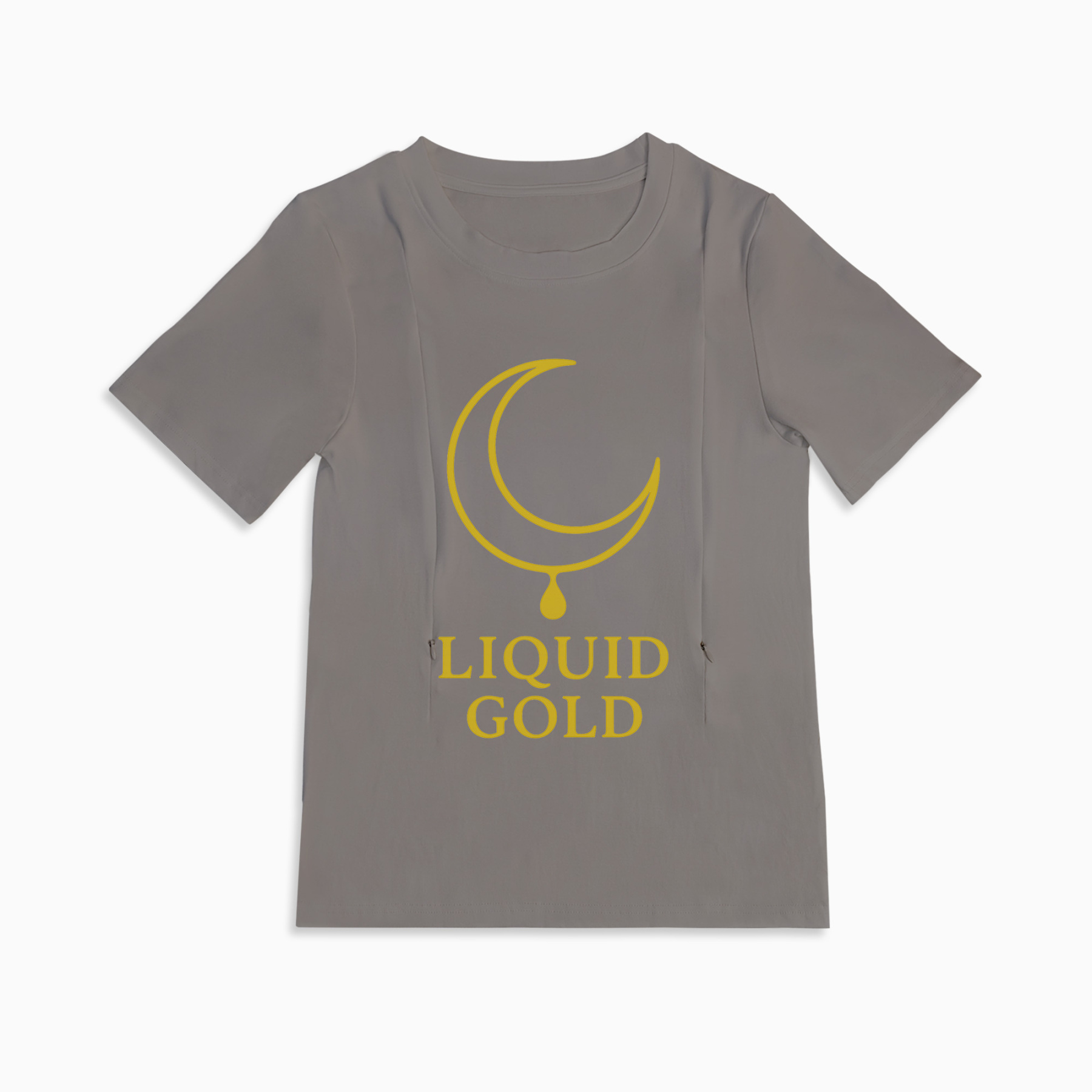 Totkeeps "liquid Gold" Tee | The Perfect Zipper Nursing Shirt