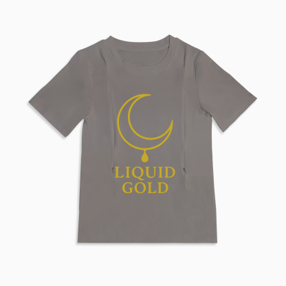 Totkeeps "liquid Gold" Tee | The Perfect Zipper Nursing Shirt