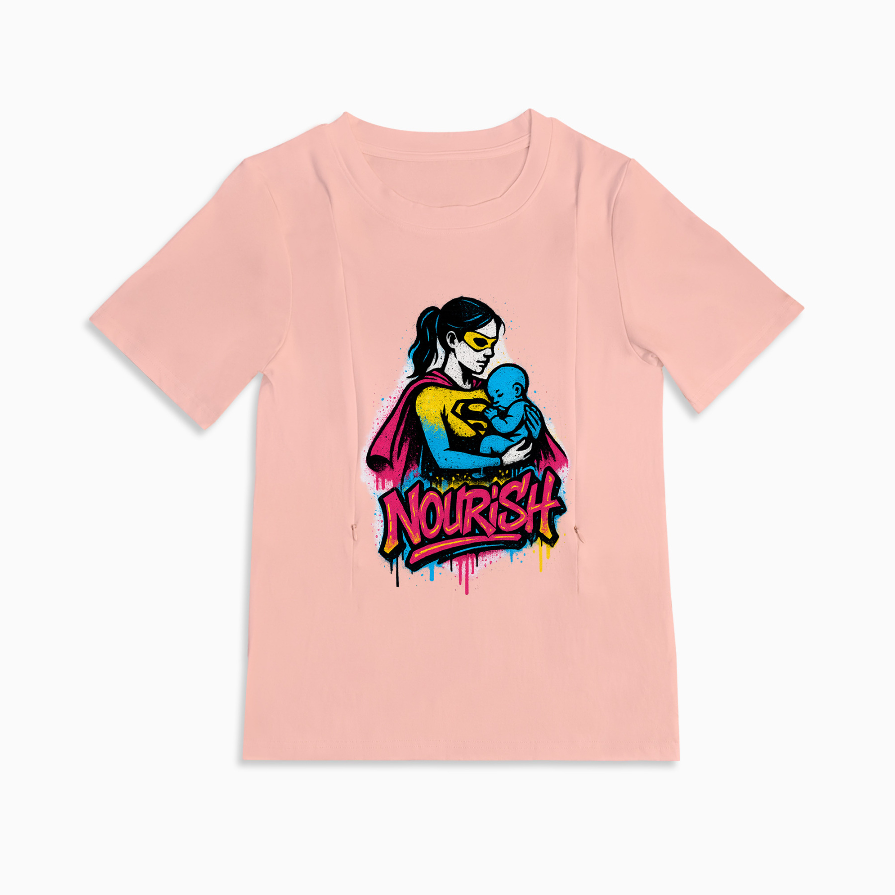 totkeeps | The Nourish Zipper Tee for Easy Breastfeeding
