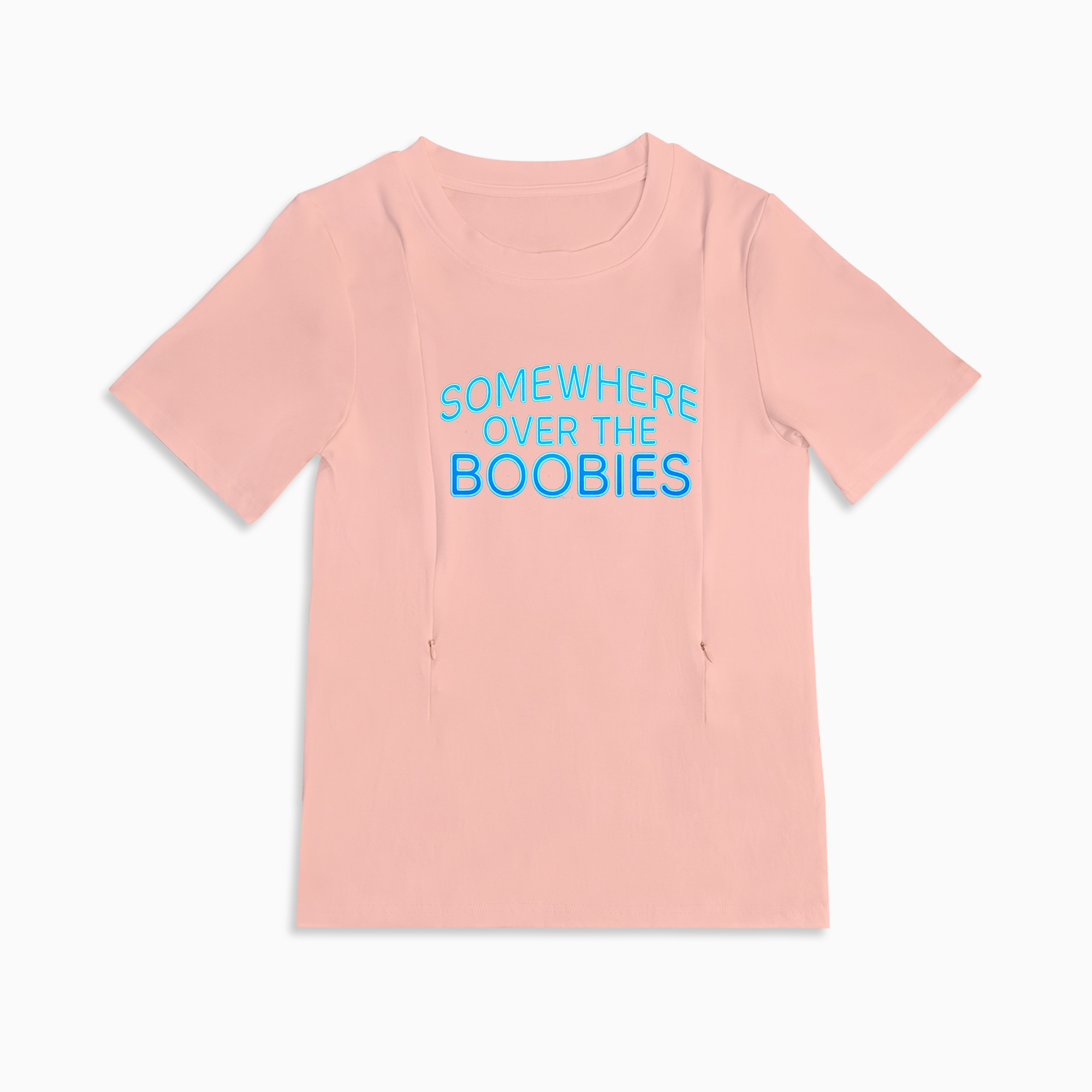 "Somewhere Over the Boobies" | The Perfect Funny Zippered Nursing Shirt