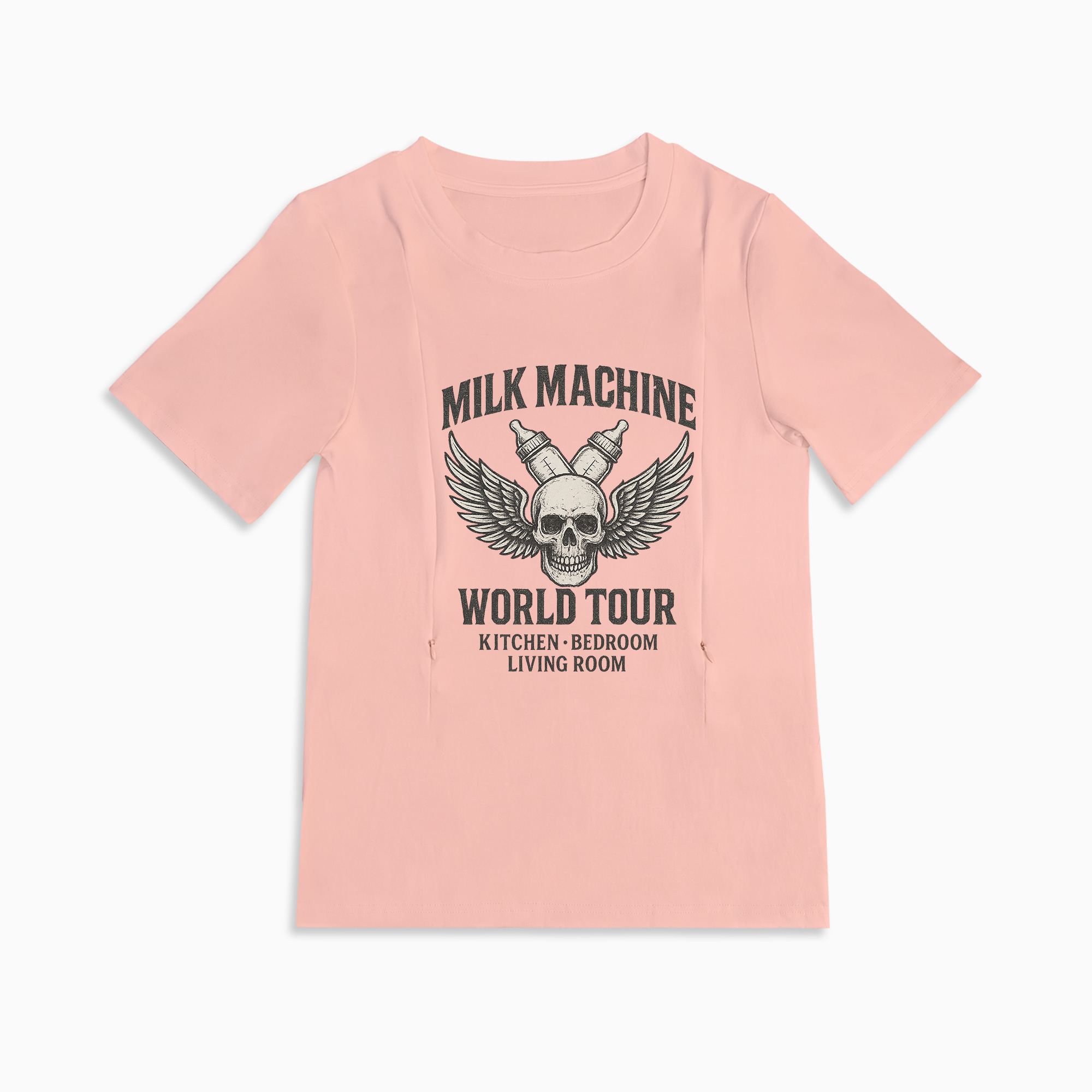 New Mom Gift | I Make Milk Zipper Nursing T-Shirt by Totkeeps