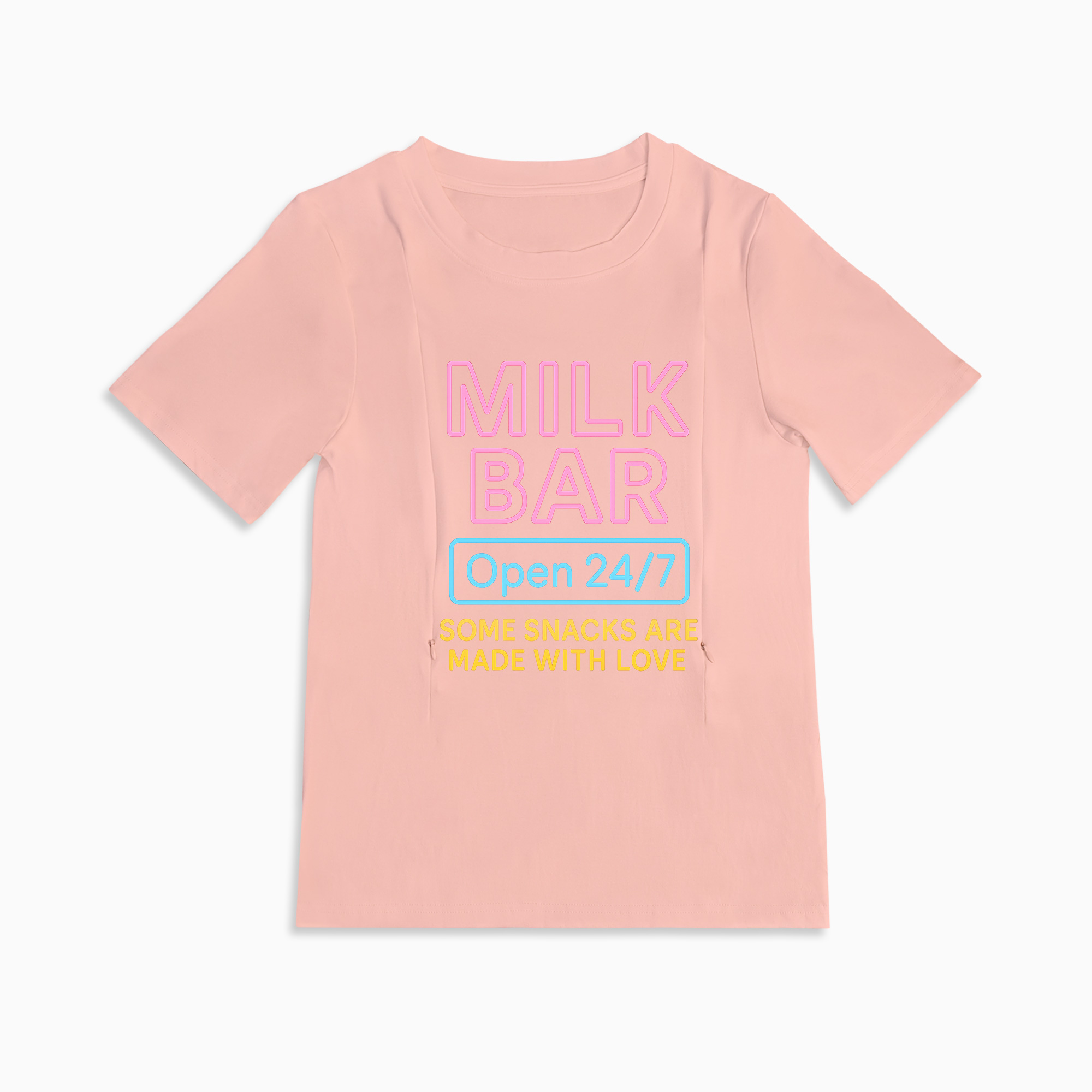 Zipper Nursing Shirt for Breastfeeding Moms | Snacks Made with Love