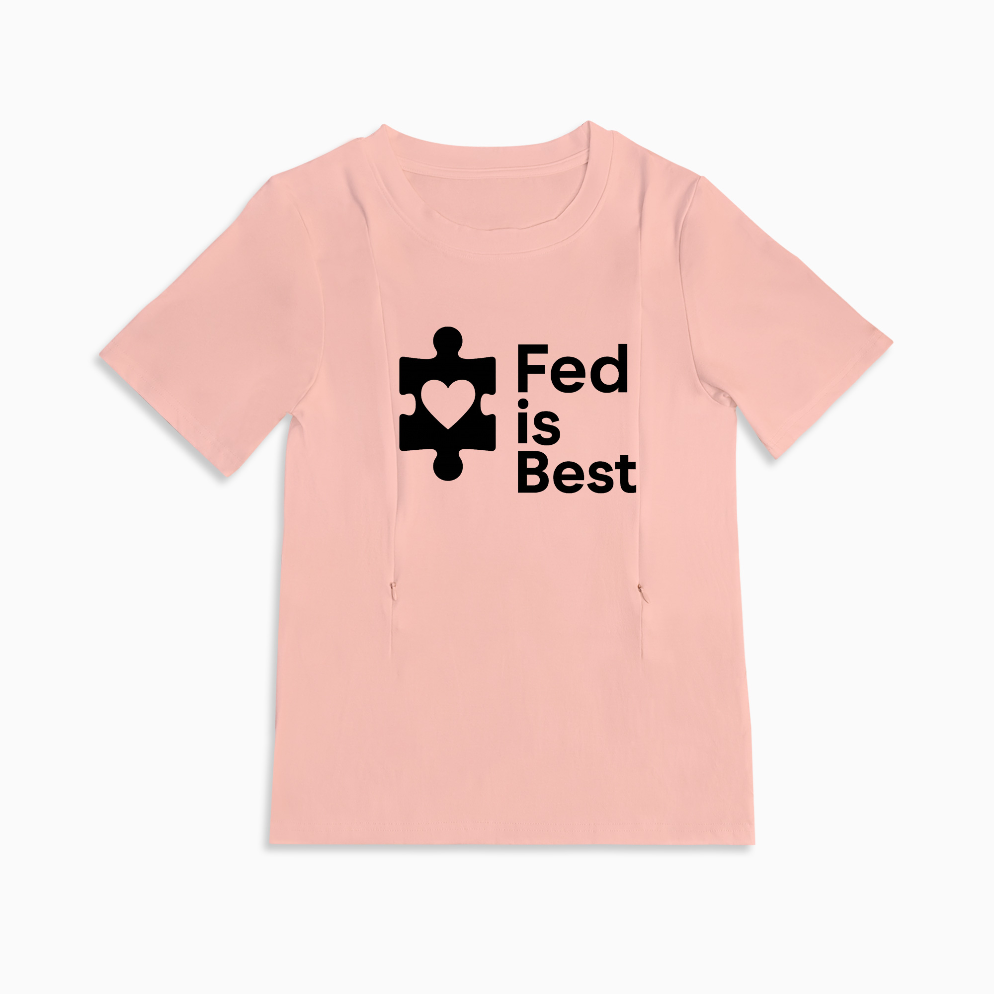 Totkeeps "Fed Is Best" Tee | The Perfect Zipper Nursing Shirt