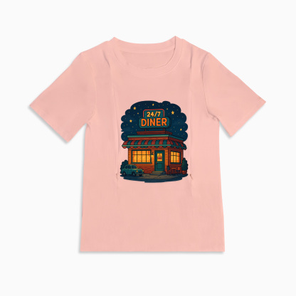Postpartum T-Shirt with Nursing Zippers | 24/7 Diner Humor